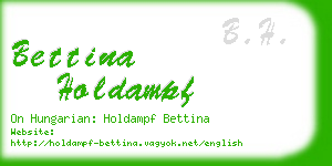 bettina holdampf business card